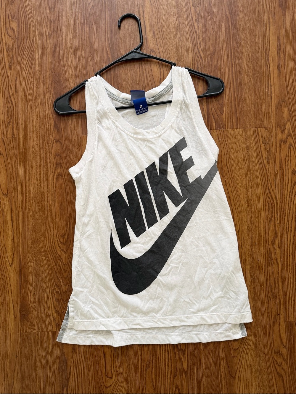 Nike White Tee with Black Logo